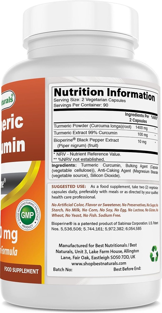 Kurkuma Curcumine 1500mg & Acetyl L-Carnitine 500 Mg