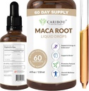 Maca Root Liquid Drops Premium Organic Maca Root Extract Maca Supplement for Enhanced Mood & Vitality 60 Servers 4 Fl Oz