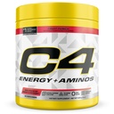 C4 Energy + Aminos Powder, 5g BCAAs & EAAs for Muscle Recovery, 3 Elektrolyten for Hydration, 100mg Natural Cafeine, Pre Workout, Zero Sugar, 30 Servings, Fruit Punch