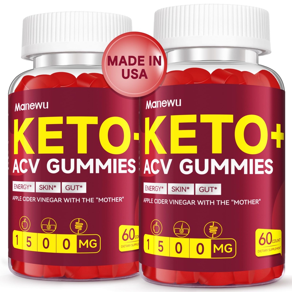 Keto ACV Gummies for Advanced Weight & Loss & Belly Fat Burn - Rapid Fat Burning Diet Supplement voor vrouwen Mannen - 1500mg Biologische Gluten Gratis Apple Cider Vinegar met moeder - Ondersteuning Gut digestie