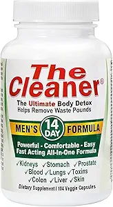 Centuryn Systems De Cleaner Detox, Complete Interne Reiniging Formule, Ondersteuning Digestieve Gezondheid, Vegetarische Capsules (Men 14 Dagen)