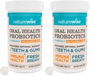 NatureWise Oral Probiotics for Mouth Bad Breath-Chewable Sugar-Free Mint-Lactobacillus reuteri Chewable-Oral Probiotics for Kids&Adults-Non-GMO USA Manufactured-[60-Day Supply],60 Count (Pack of 2)