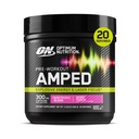 Optimale voeding Amped Pre-Workout, met Citrulline, Beta-Alanine, Nootropics en 300 mg cafeïne voor energie, Berry Fusion, 20 porties (Verpakking mei Vary)