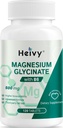 Heivy Pure Magnesium Glycinate 500mg with Vitamin B6, 100% Chelated & Purified Supports Nerve Relief, Sleep Aid & Muscle Support, Vegan & Non-GMO, Made in USA, 3rd Party Tested, 120 Tablets