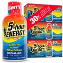 5-uurs ENERGIE Shots Regelmatige sterkte, Berry smaak, 30 Tellen, 1,93 Fl Oz, Suikervrij, Zero Calorieën, Aminozuren en essentiële B Vitaminen, Dieetsupplement, Voel Alert en Energized, 200 mg Cafeïne