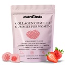 Collagen Gummies for Women | Biotin, Vitamins, Probiotics & Ashwagandha | Skin, Hair & Nails Supplement | Sugar Free, Non-GMO, Gluten Free | Strawberry Flavor - 30 servings