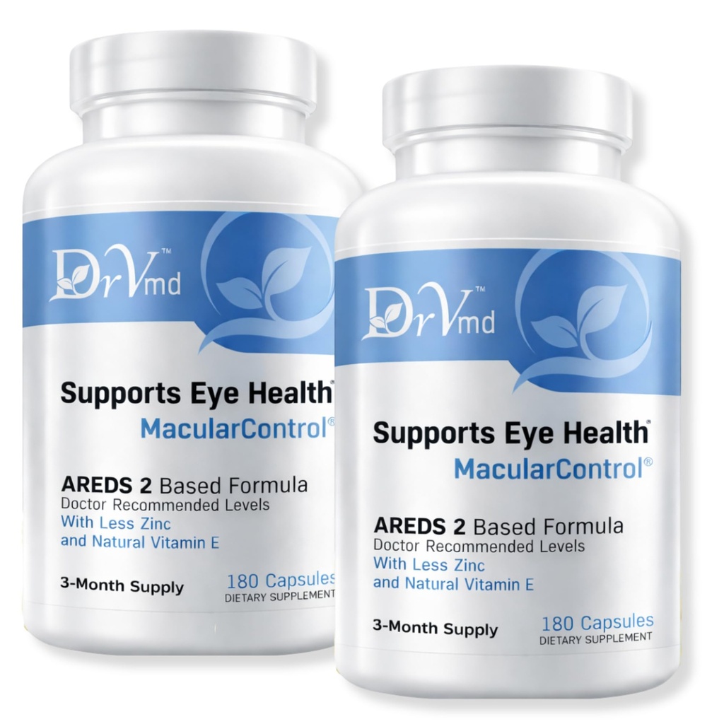 Macula Control AREDS 2 Oogvitaminen + Luteïne 10mg + Zeaxanthine 2 mg, 25mg Zink, Vitamine C & Natural E 