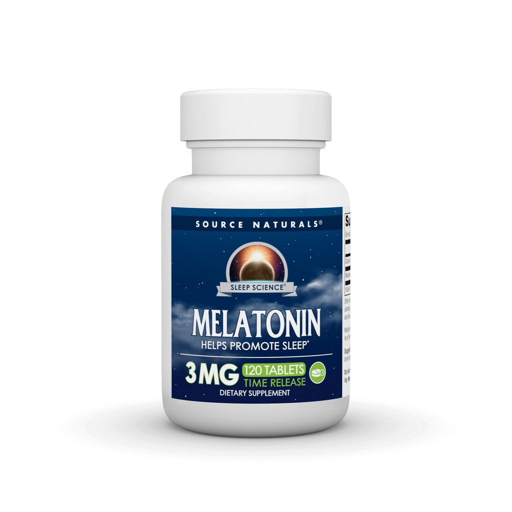 Source Naturals Time Released Melatonine* - 3 mg, 120 tabletten