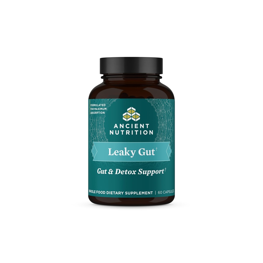 Ancient Nutrition Gut Health Supplement Leaky Gut Capsules, 60ctFormulated with Licorice Root, Astragalus, Marshmallow, and L-Glutamine, Gluten Free, Paleo and Keto Friendly, 60 Ct