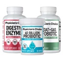 KEUZE Gut Guardian Bundle: Advanced Bloating & Digestion Ondersteuning met 60 miljard Probiotische, Digestieve Enzymen & Bloat + Gas Probiotic - Dagelijkse Gut Health Ondersteuning voor vrouwen en mannen