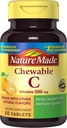 Nature Made Chewable Vitamine C 500 mg Tablets, 60 Tellen om het immuunsysteem te ondersteunen (verpakking van 3)