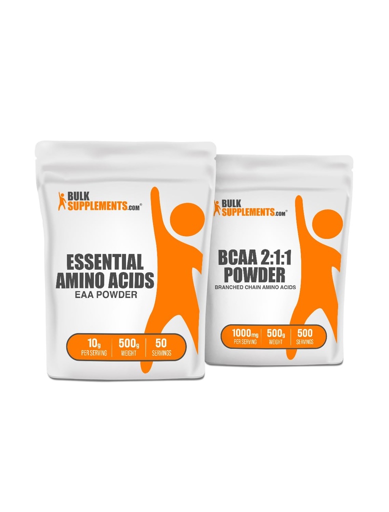 BulkSupplements EAA Poeder 500g + BCAA 2:1:1 500g bundel