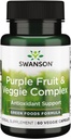 Swanson Whole Food Purple Antioxidants Fruit & Veggie Complex 400 Milligrams 60 Veg Capsules