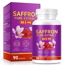 Saffron Supplements – Saffron Capsules with Organic Saffron Extract – Focus,Vision,Energy Support - Eye Health for Women & Men – Non-GMO, Gluten-Free – 90 Capsules