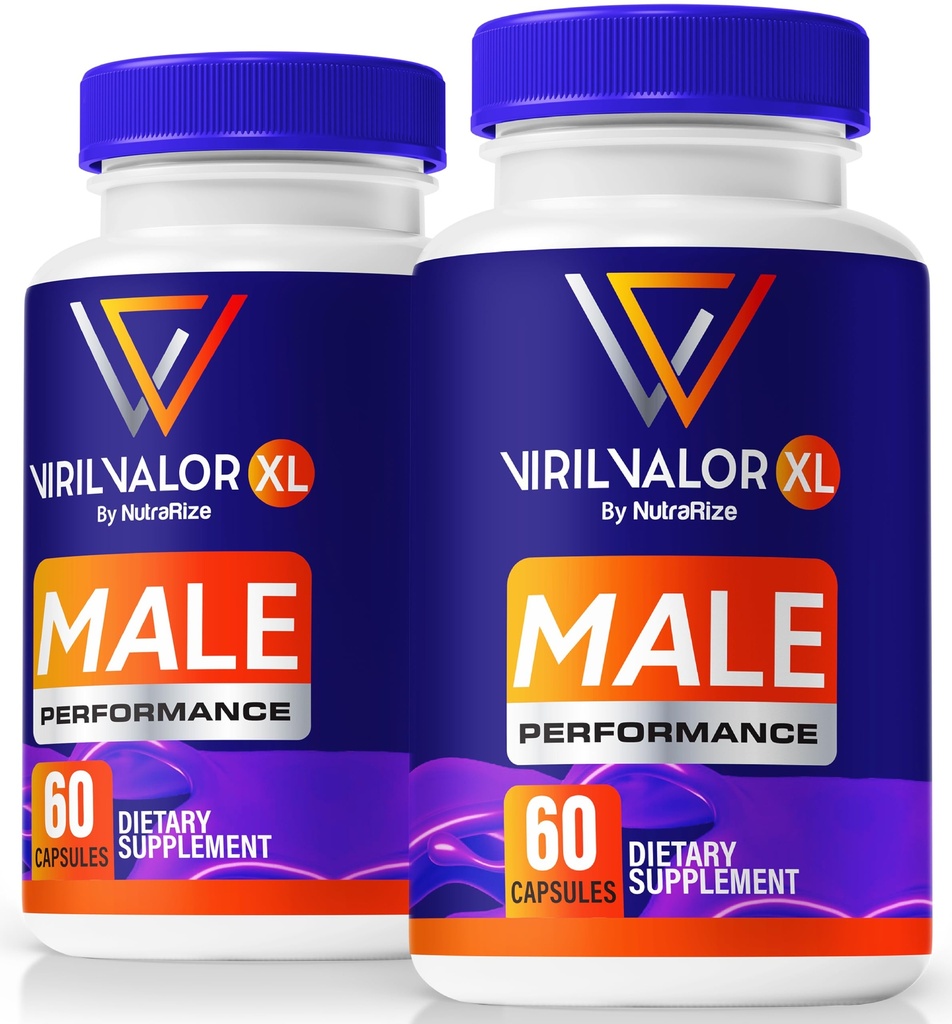 (2 Pack) Viril Valor XL Pills, Official Viril Valor XL for Men, Premium VirilValor XL Capsules, Natural Daily Support for Energy, Male Performance & Overall Well-Being, VirilValorXL (120 Capsules)