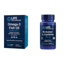 Levensverlenging Omega-3 Visolie Gummybeten en N-Acetyl-L-Cysteine Immune & Respiratoire Ondersteuning