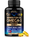 Omega 3 Fish Oil 3600 mg - Omega 3 Supplement 