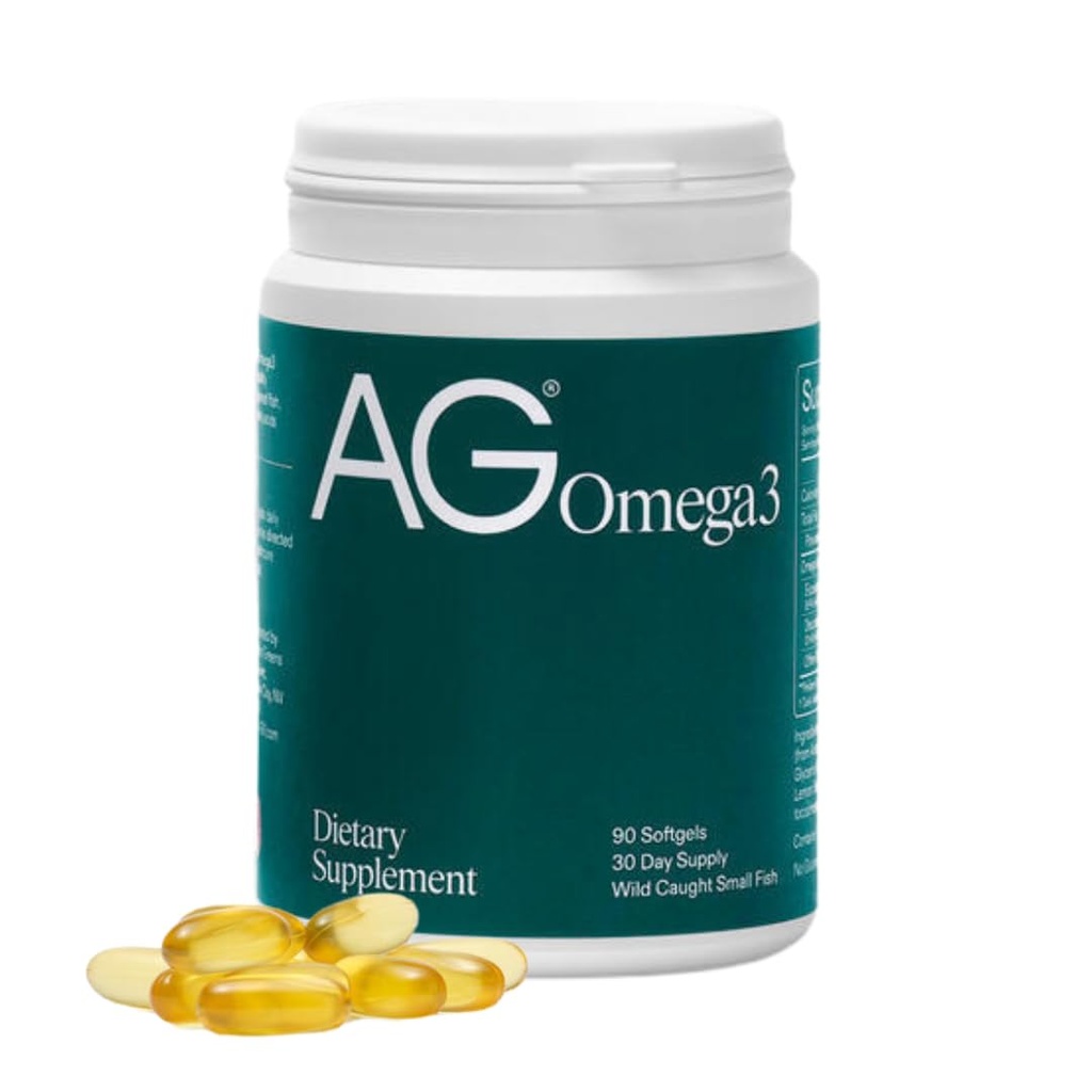 AG1 Omega 3 Fish Oil Softgels 2000mg EPA & DHA van Wild-Caught Fish, ondersteunt hart, hersenen & Joint Health 90 Capsules