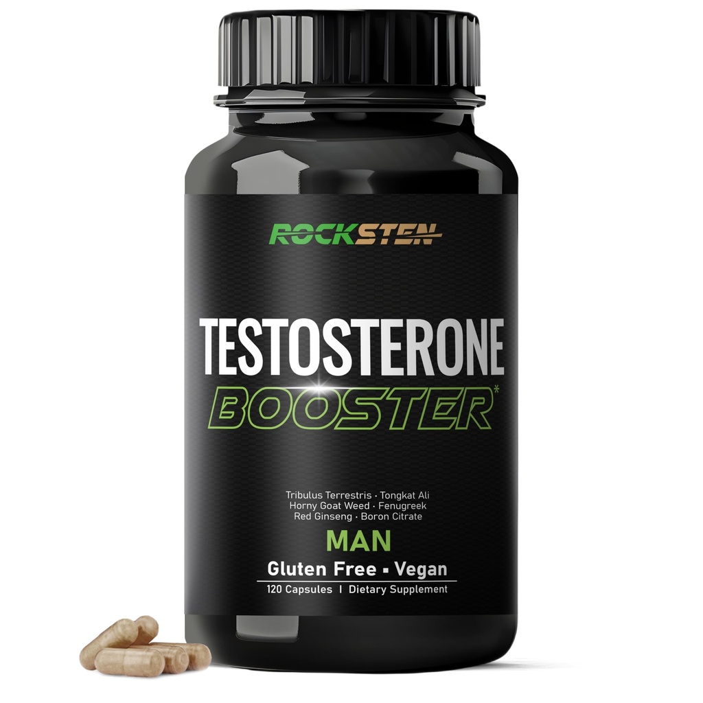 Testosterone Booster Men Supplement - Male Enhancing Support with Tribulus Terrestris Tongkat Ali Fenugreek - Stamina Energy Test Boost Capsules for Muscle Growth Body Building Workout