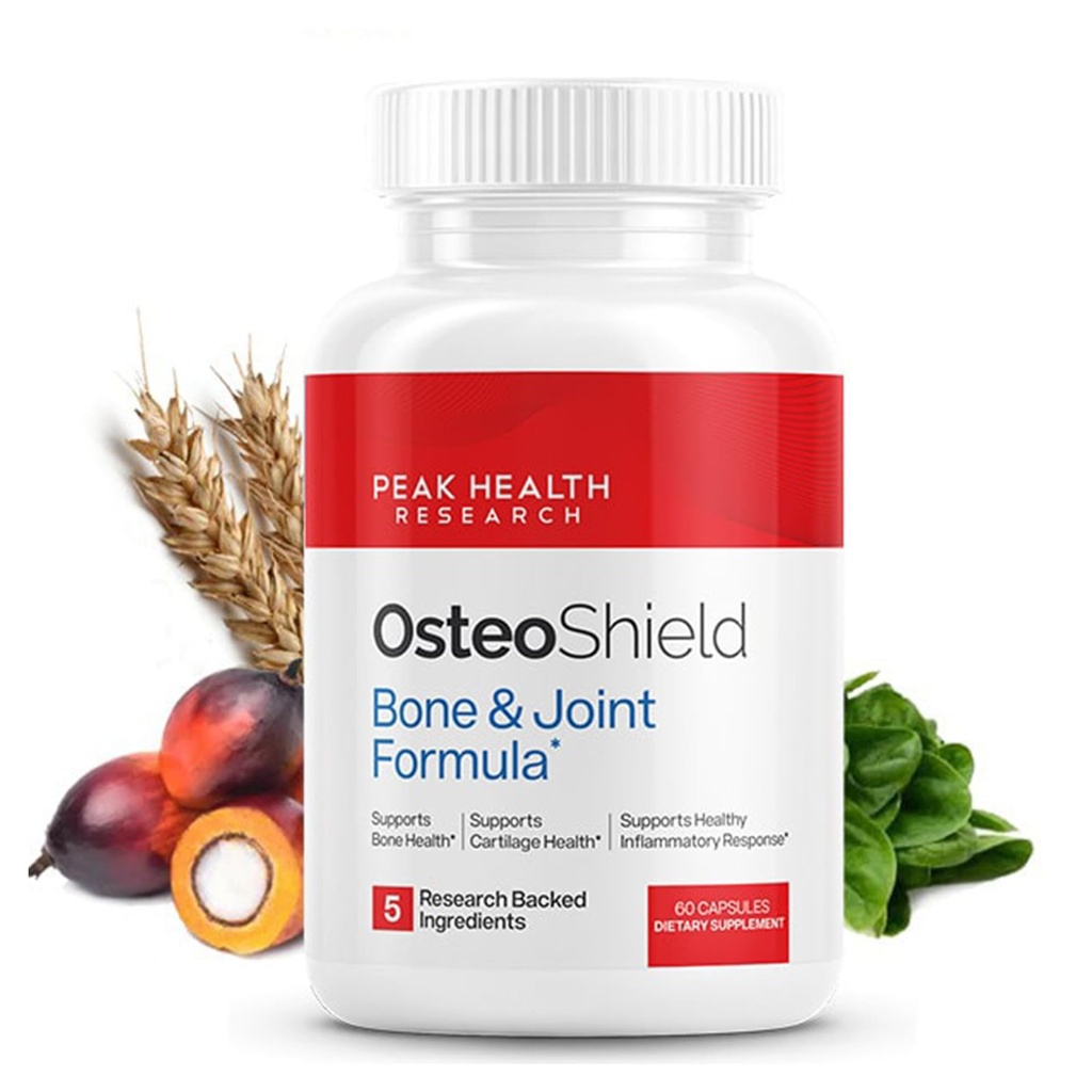 Peak Health Research - Bone & Joint Formula - Calcium Supplements for Women & Men with Vitamin D3, K2 & Aquamin - Triple Action Formula for Better Bone Health - 60 Capsules
