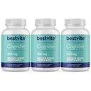 BESTVITE Cognizin Citicoline 500mg (180 Vegetarische Capsules) (60x3) - Clinically Studed Premium Choline Nootropic - No Stearates - Vegan - Glutenvrij - Hersensupplementen voor geheugen en focus