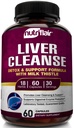 NutriFlair Lever Reiniging Detox & Reparatie Supplement met melkdistel, turmeric, Dandelion, Artichoke Extract, Berberine HCL, Gember - Leverondersteuning en levergezondheid, non-GMO Pillen, 60 Veggie Capsules