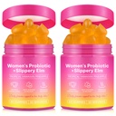 Feminine Balance Gummies for Women, Vaginal Probiotics with Prebiotics & Lactobacillus Probiotic Blend, Supports pH Balance & Immune Health, Womens Probiotic Slippery Elm