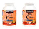 Kirkland Vitamine C (500 mg), Tangy Orange, kauwtabletten, 500 telling (verpakking van 2)