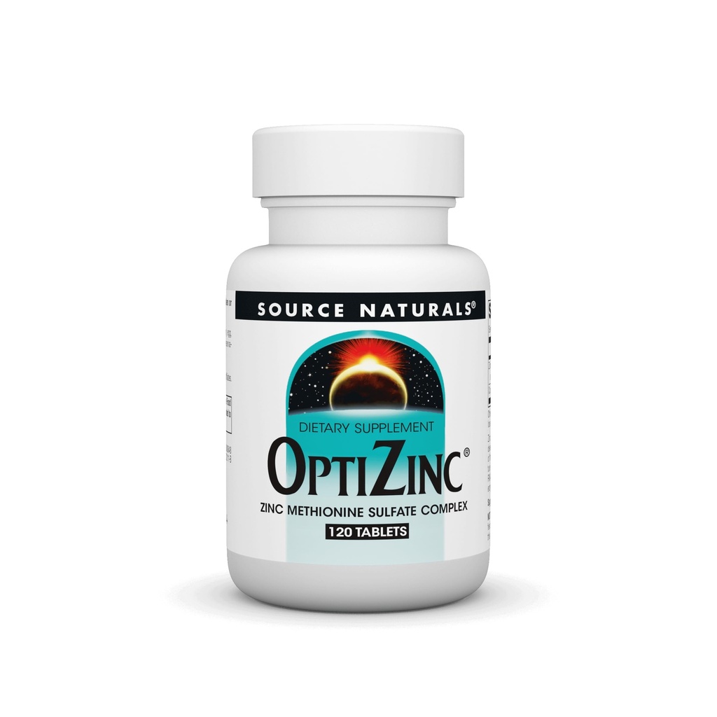 Bron Naturals OptiZinc Zink-Methioninesulfaatcomplex & Dieetsupplement* - 120 tabletten