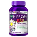 PURE Zzzs Kidz, Kids Melatonine Gummy, slaaphulp, lage hoeveelheid Melatonine voor kinderen, met kamille en Lavendel, Melatonine 1 mg, Melatonine Gummies Kids, Berry Flavored, 72 Slaap Gummies