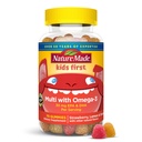 Nature Made Kids First Multivitamine met Omega-3, Kids Gummy Multivitamines met vitamines en mineralen voor voedingsondersteuning, 70 Gummies