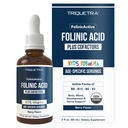 Organic FolinicActive Kids - Folinic Acid + B12, B6 & B2 Cofactors - Gentle Methylation Support for Mood, Energy & Cognition, Age Adjustable Dosing for Kids 1-18, Non GMO, Vegan, Berry Flavor (60mL)