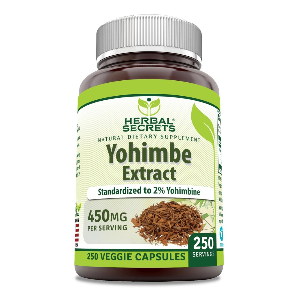 Kruidengeheimen Yohimbe Extract 450 mg Supplement 