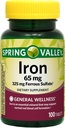 Spring Valley - Iron 65 mg, 100 tabletten