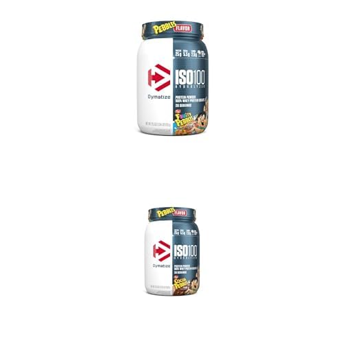 Dymatize Bundle ISO100 Hydrolyzed Protein Powder in Fruity Pebbles & Cocoa Pebbles Flavors, 20 Servings per Tub