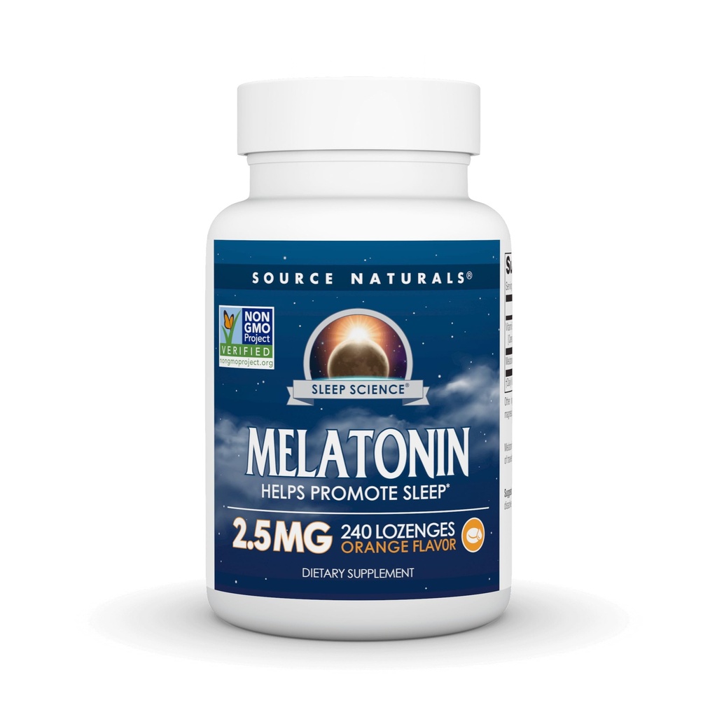 Bron Naturals Melatonine 2,5 mg - 240 Orange Flavored Lozenges