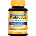 NewRhythm Probiotica 50 Miljard CFU 20 Strains, 60 Veggie Capsules, Gerichte Release Technologie, Maagzuurbestendig, Geen behoefte aan koeling, Non-GMO, Glutenvrij