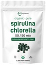 Micro Ingrediënten Organische Spirulina Chlorella Mini Tabletten, 2.500 Tabletten (8 Maand Supply) 