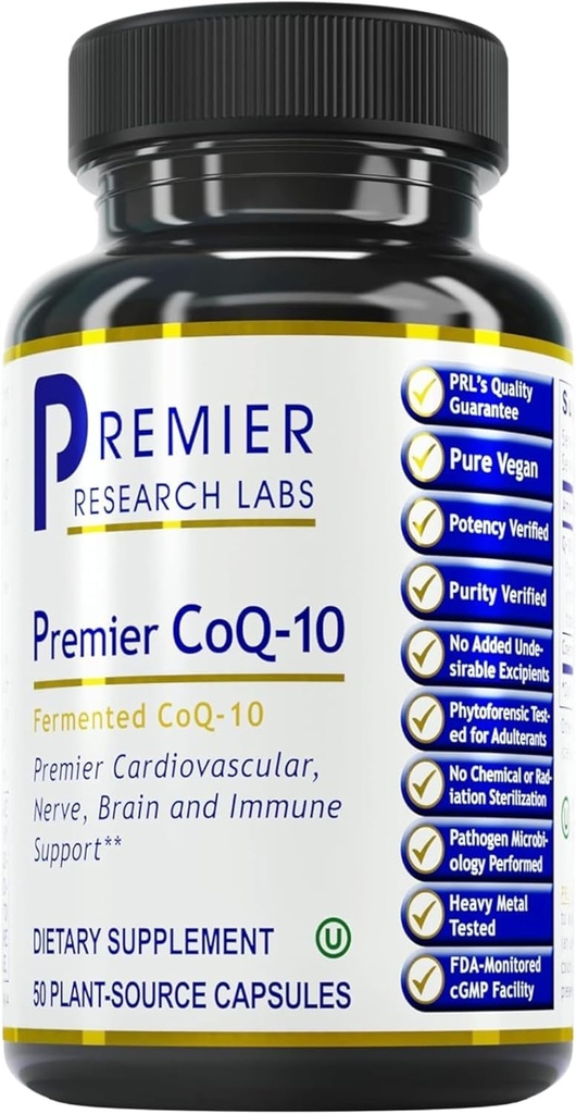 Premier Research Labs CoQ10 - Coenzyme Q10 - 50 Vegetarian Capsules