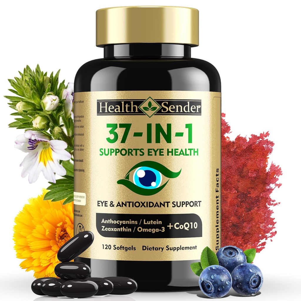 37 in 1 Oogvitaminen met Lutein en Zeaquin Supplement 