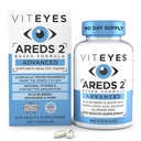 Viteyes AREDS 2 Advanced Eye Vitamins, Macular Ondersteuning met bosbessen, druivenzaad, FLORAGLO Lutein, Selenium, Natuurlijke Vitamine E, Allergenen Vrij, Vision Protection, Eye Doctor Trusted, 180 Tel.