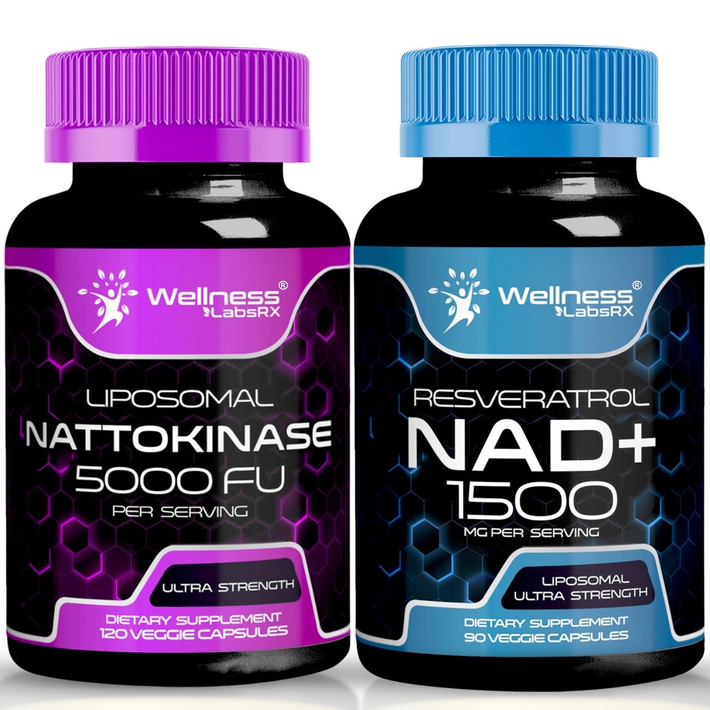WELNESS LABSRX NAD Capsules │Nattokinase Capsules