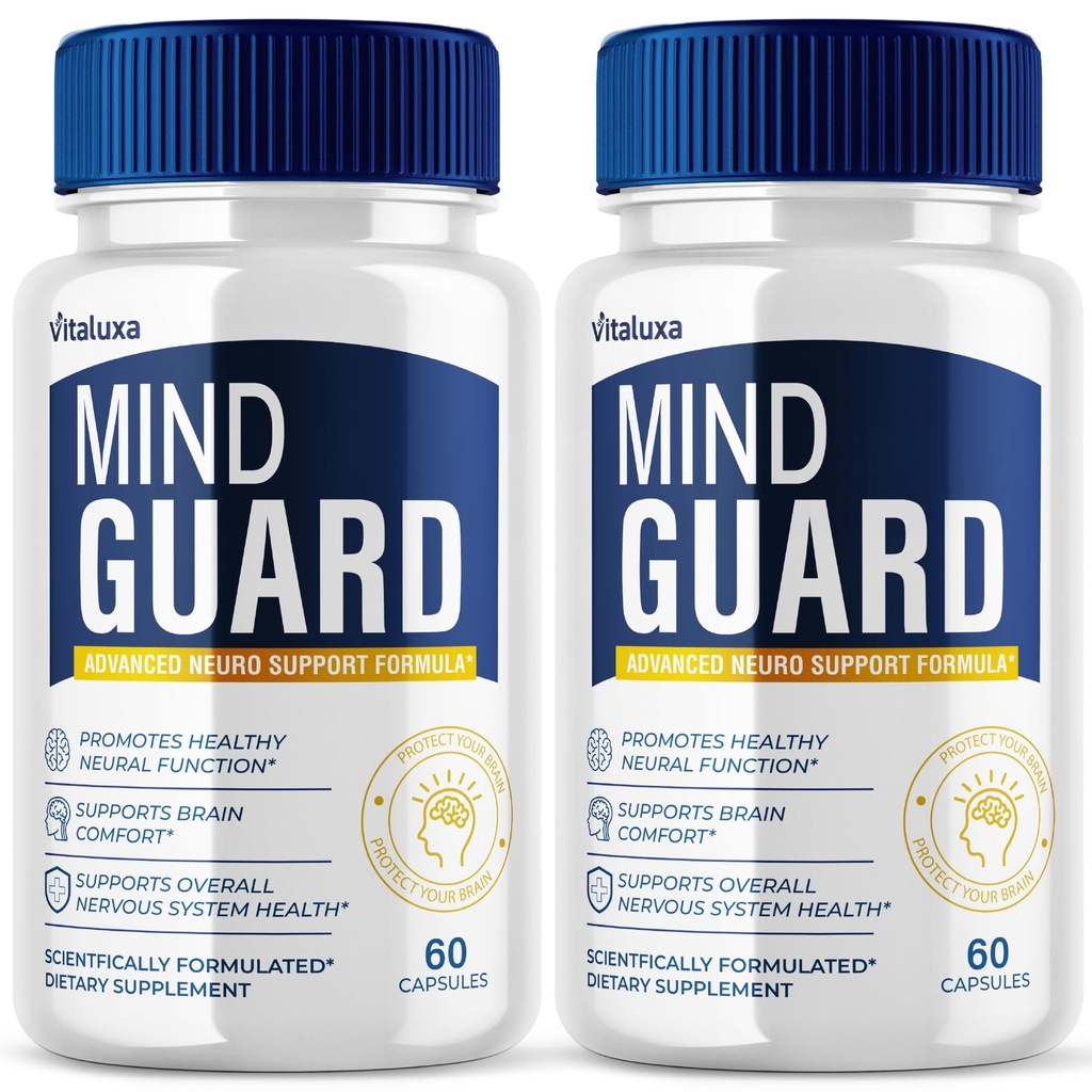 (2 Pack) Mind Guard Hersen Supplement Capsules, MindGuard Geheugenpillen Hersengezondheid Nootrope Booster Clarity Focus Geavanceerde Formule Premium Cognitieve Functie Ondersteuning Alle Natuurlijke Ingrediënten (120 Ct)