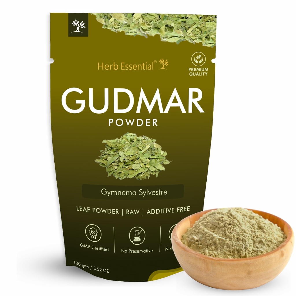 Herb Essential Gudmar Leaf Powder 100g, Gymnema Sylvestre Ayurvedic Herb