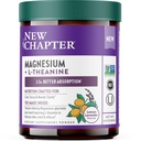 New Chapter Magnesium Glycinate + L-Theanine Supplement Powder, with 325 mg Magnesium & L-Theanine 200 mg for Calm, Focus, Mental Clarity, Muscle Relaxation & Cortisol Balance*, 30 Servings