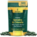 Biogenese Organische Spirulina, Chlorella & Marine Plant Minerals 300 Telling (200 mg) 