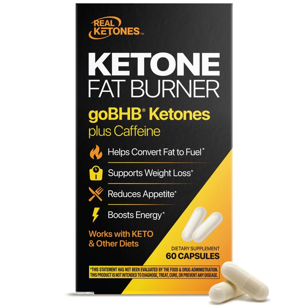 Buikvetbrander voor mannen en vrouwen - klinisch gevalideerd goBHB Metabolisme Booster en eetlustonderdrukmiddel voor gewichtsverlies en energieondersteuning - 3rd Party Lab Tested Vegan & Non-GMO (60 capsules)