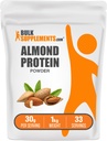 BulkSupplements.com Amandeleiwitpoeder - plantaardige proteïne, amandelpoeder - veganistisch, glutenvrij, & geen suiker, 30 g per portie, 1 kg (verpakking van 1)