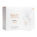 Nu Skin Beauty Focus Collagen+ | Marine Collagen Liquid Supplement with Lutein & Wheat Lipids | Supports Skin Hydration, Elasticity & Smooth Appearance | 30 Pouches | Peach
