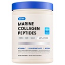 Marine Collagen Peptides - Hydrolyzed Ultra-fine Collagen Powder for Women & Men, Hyaluronic Acid, Biotin, Vitamin C, for Skin, Hair, Nails, Joints, Non-GMO, Unflavored, Easily Dissolved, 16oz